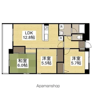 フローリッシュⅠ【401号室】の間取り