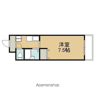 ホワイトハイム北荒見【1階】の間取り