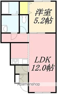 1LDKの間取り画像