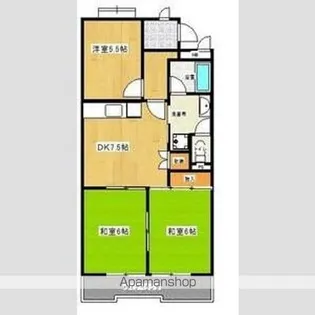 ガーデンハイツエクレール【303号室】の間取り