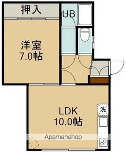 野崎アパート【1号室】の間取り