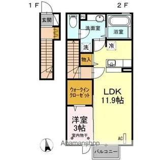 栞 壱番館【2階】の間取り