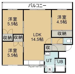 ロイヤルシティ日吉B【2階】の間取り