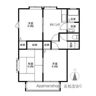 サンビレッジ雅B棟【1階】の間取り