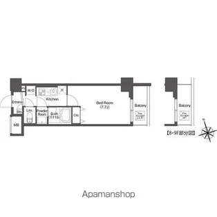 グランカーサ板橋EAST【3階】の間取り