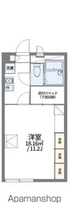レオパレス福岡A【2階】の間取り