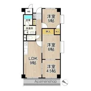 久光マンション【6階】の間取り