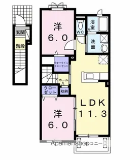 ラフォート13【2階】の間取り