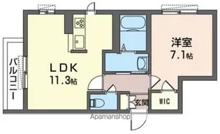 ハイム松風【107号室】の間取り