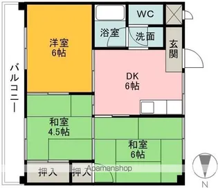 3DKの間取り画像