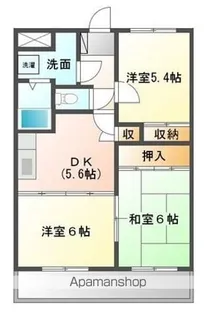 グランビュー二の森【3階】の間取り