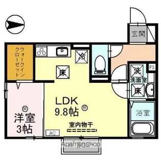 クレシア山総Ⅱ【1階】の間取り