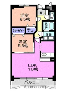 ユーズサンレミ【1階】の間取り