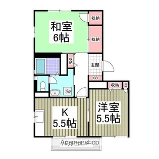 エスプワール【202号室】の間取り