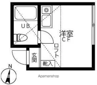 エコー中落合【2階】の間取り