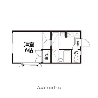パレス中山【101号室】の間取り