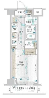 フュージョナル浮間舟渡【2階】の間取り