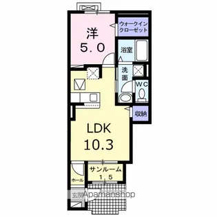 ココル【1階】の間取り