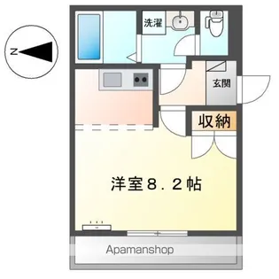 ビアン(BEIN)【201号室】の間取り