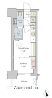 BRILLIA IST 町屋【4階】の間取り