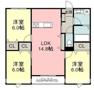 Taormina下府【1階】の間取り