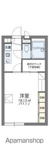 レオパレスアクアマリン【202号室】の間取り