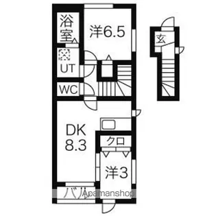 エスポワール中町東 C棟【2階】の間取り