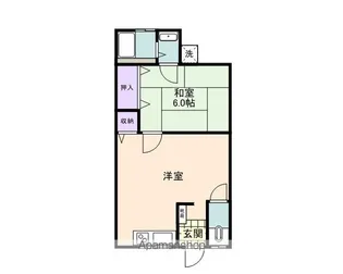 阪南マンション【5号室】の間取り