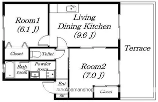 オリーブコート【103号室】の間取り