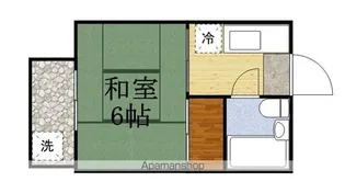 ハイツ御殿山【2階】の間取り