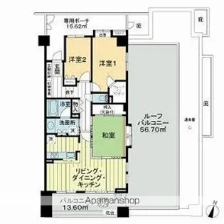 ライオンズガーデン北習志野【5階】の間取り