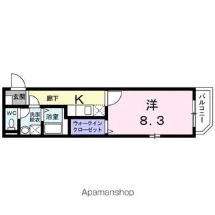 エバーグリーン【4階】の間取り