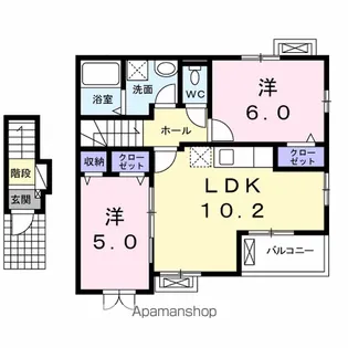 コルティーレ【2階】の間取り