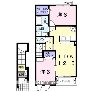アダージョA【2階】の間取り