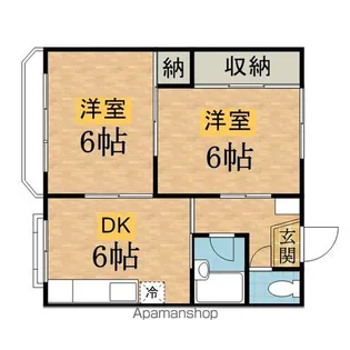 エスポワール平【201号室】の間取り