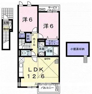 モン ブラン【2階】の間取り