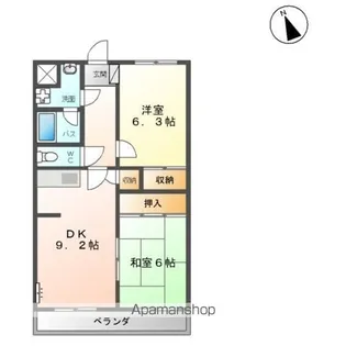ステイブルシャトー【2階】の間取り