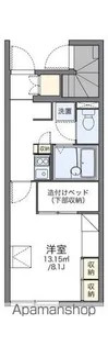 レオパレスKKS 木ノ本【1階】の間取り