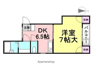 下坂部ベース02【5階】の間取り