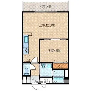 E.POPULAR Ⅱ【204号室号室】の間取り