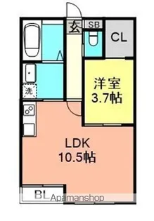 プレベールⅠ【102号室】の間取り
