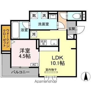 セレスティア中村【3階】の間取り