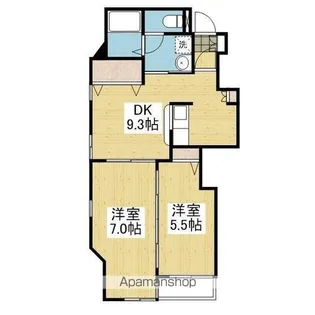 オートヤグリーンビル【101号室】の間取り