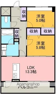 エリュシオン竜美ヶ丘【4階】の間取り