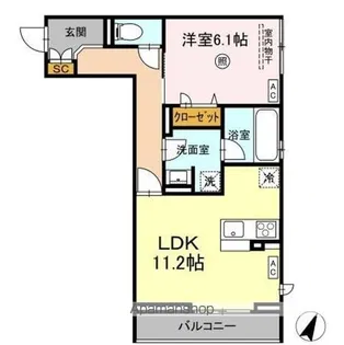 アリストベルトーヤ【2階】の間取り