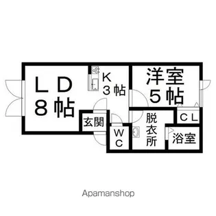 プレンティーA棟【1階】の間取り