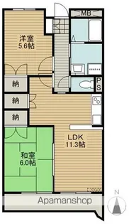 レジデンス名倉【3階】の間取り
