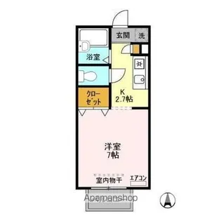 パセオおゆみ野【1階】の間取り