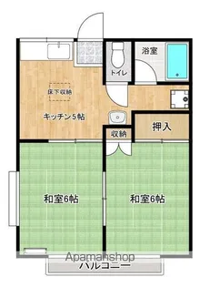 メゾンまるたか【201号室】の間取り