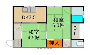 基陽マンション【2階】の間取り